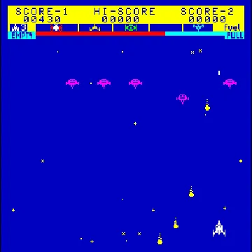 Astro Fighter (set 1) screen shot game playing